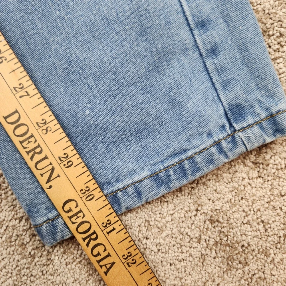 Diesel Industry Mens Distressed Light Wash Straight Leg Jeans Size 36 Button Fly